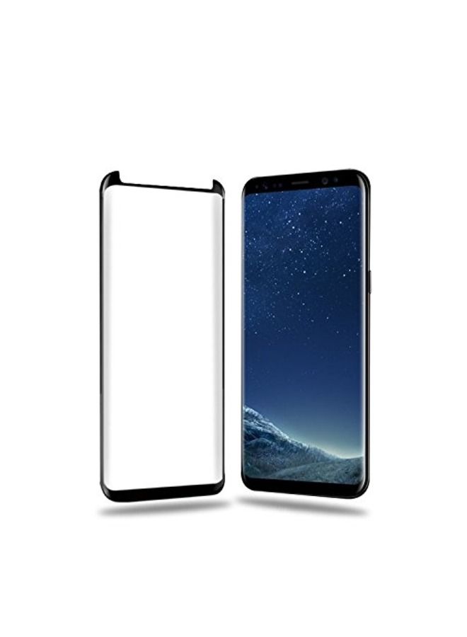Galaxy S8 Screen Protector Glass, Full Cover Tempered Glass Screen Protector Film - Image 1
