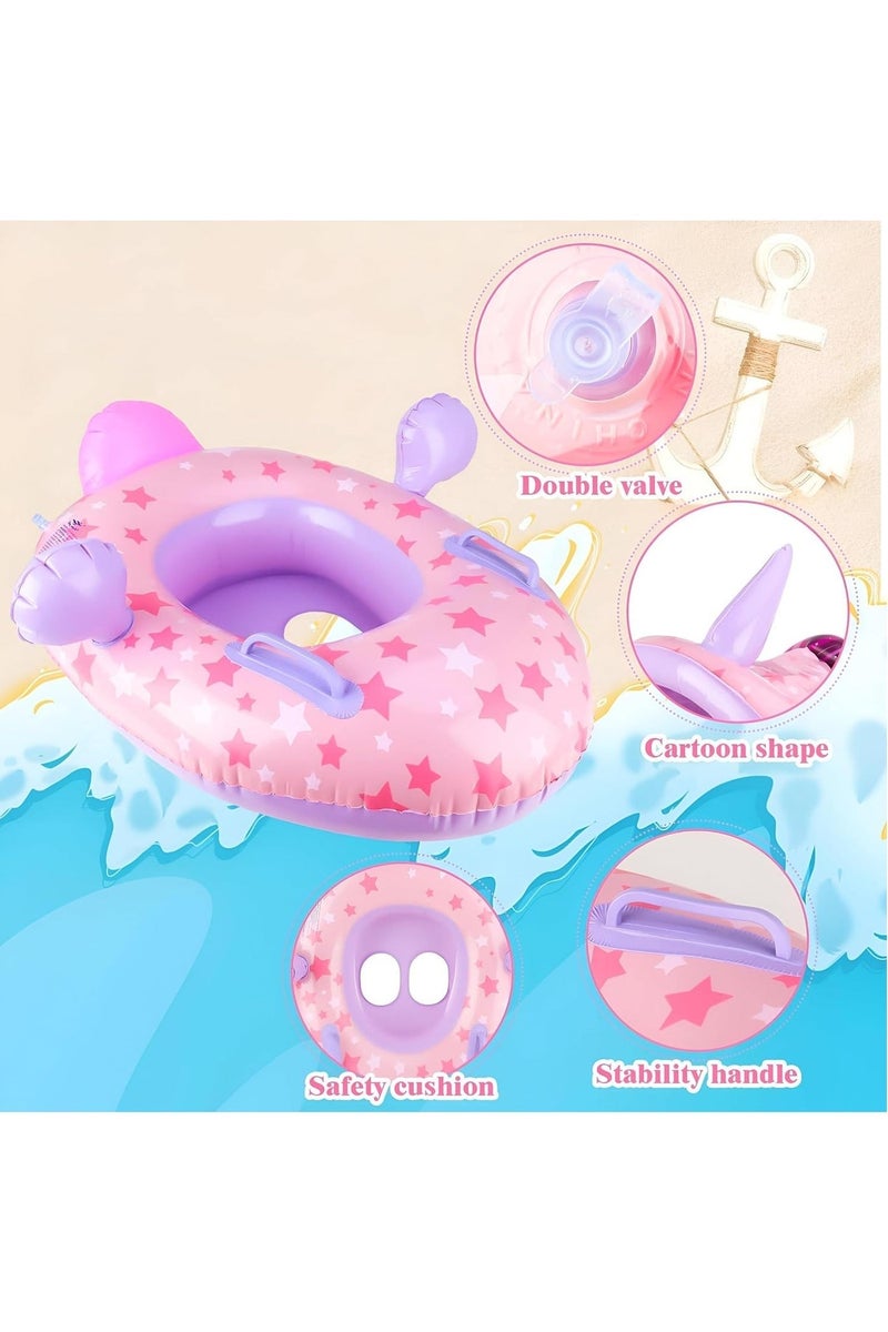Rwnq Inflatable Baby Swimming Float with Adjustable Sun Canopy & Safety Seat - Image 4