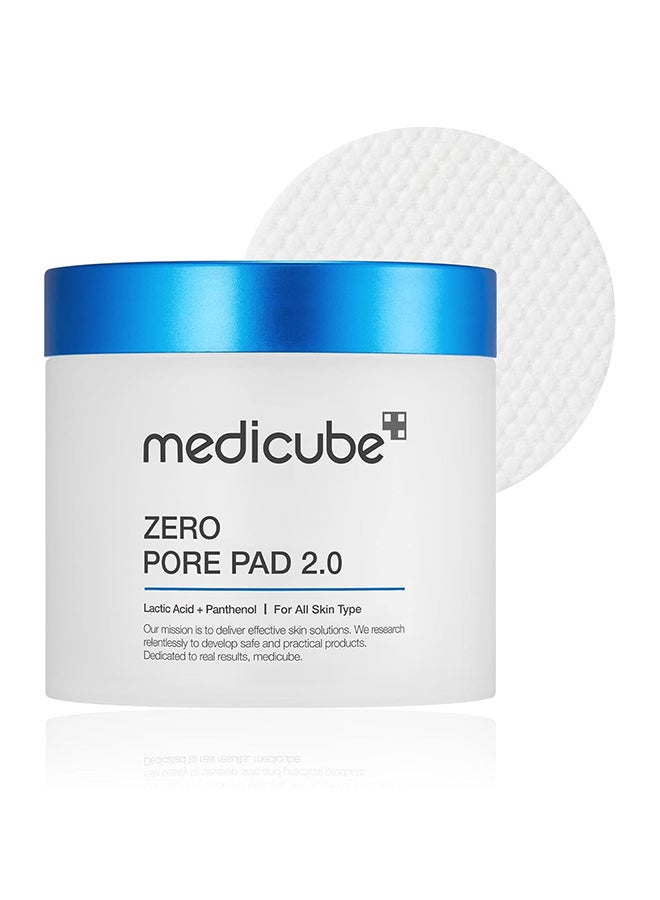 Medicube أقراص زيرو بور 2.0 (70 ورقة)، أقراص تونر مقشرة ذات ملمسين مع AHA وBHA وقشرة الصفصاف الأبيض، أقراص لتضييق المسام والتحكم في الزهم للبشرة الدهنية المعرضة لحب الشباب، عناية كورية للبشرة ناعمة وواضحة. - Image 1