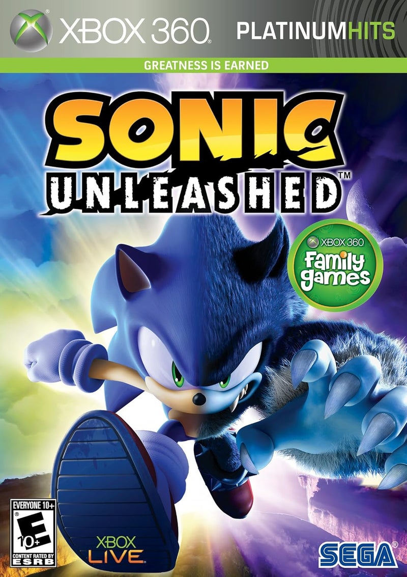 Sega Sonic Unleashed (Platinum Hits) for Xbox 360 - A High-Speed Adventure