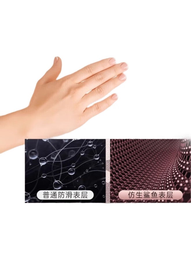 neumee Professional Yoga Natural Rubber Mat Anti-Slip Absorbent Dance Golden Bottom Light Luxury Gift Pink Gold - Image 2