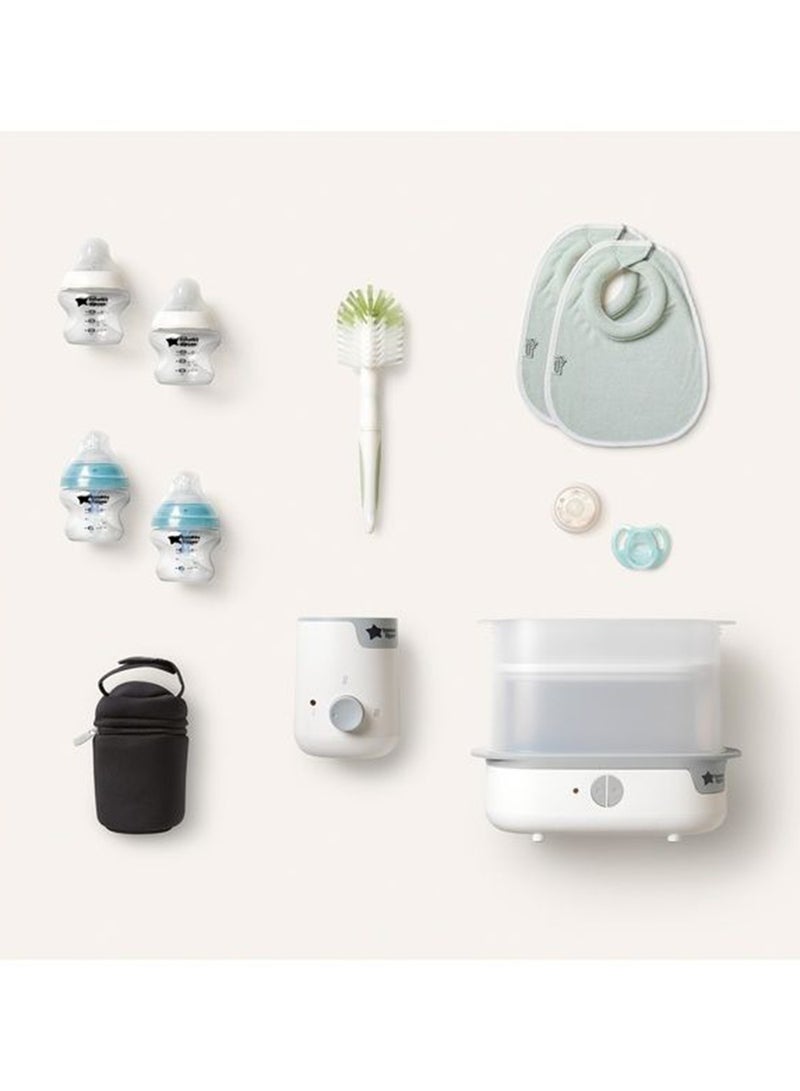 tommee tippee Baby Closer To Nature Complete Feeding Kit, 0 Months +,  White - Image 2