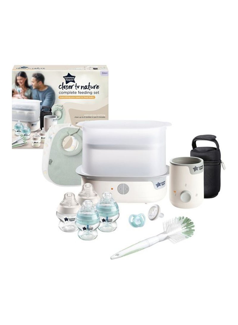 tommee tippee Baby Closer To Nature Complete Feeding Kit, 0 Months +,  White - Image 3