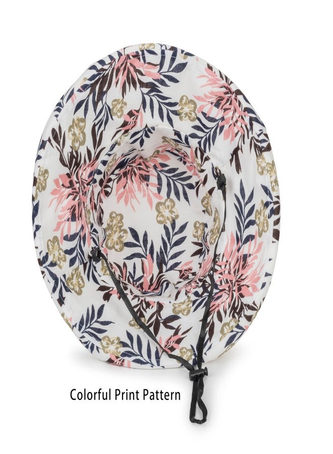 إيوهاك قبعة شمسية نسائية واسعة الحواف، مناسبة للصيف والشاطئ، توفر حماية من الأشعة فوق البنفسجية، مثالية للصيد، لون بيج. - Image 5