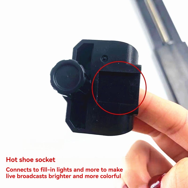 Multifunctional Tablet Holder Tablet Clamp Tripod Adapter Bracket 16cm-23.5cm Adjustable with 1/4 Inch Screw for Tripod - Image 4