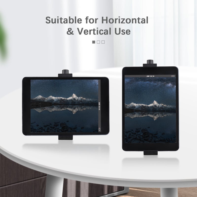 Multifunctional Tablet Holder Tablet Clamp Tripod Adapter Bracket 16cm-23.5cm Adjustable with 1/4 Inch Screw for Tripod - Image 2