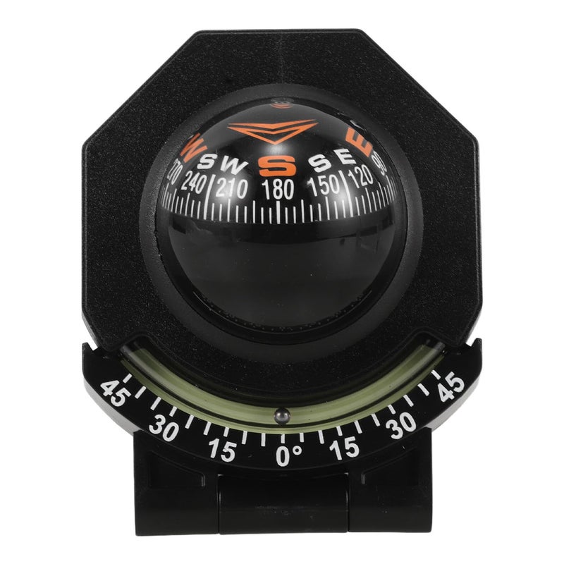 Luminous Vehicle Compass Ball With Foldable Auto Dash Mount High Accuracy Directional Guide For Car Boat Truck Marine Off Road Use Black - Image 2