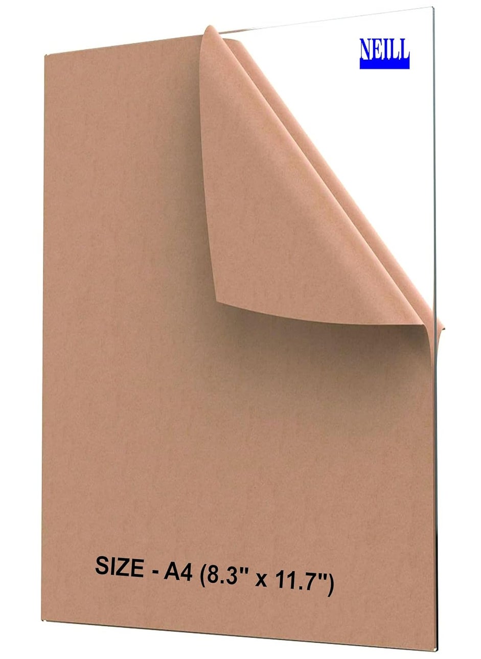 NEILL NEILL High Gloss Acrylic Sheet 3mm transparent Pack of 1pc Size 3mm A4 83 X 117 clear 