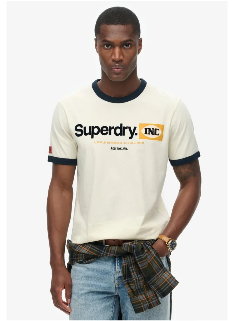 Superdry Cl Ringer Workwear Graphic Tee