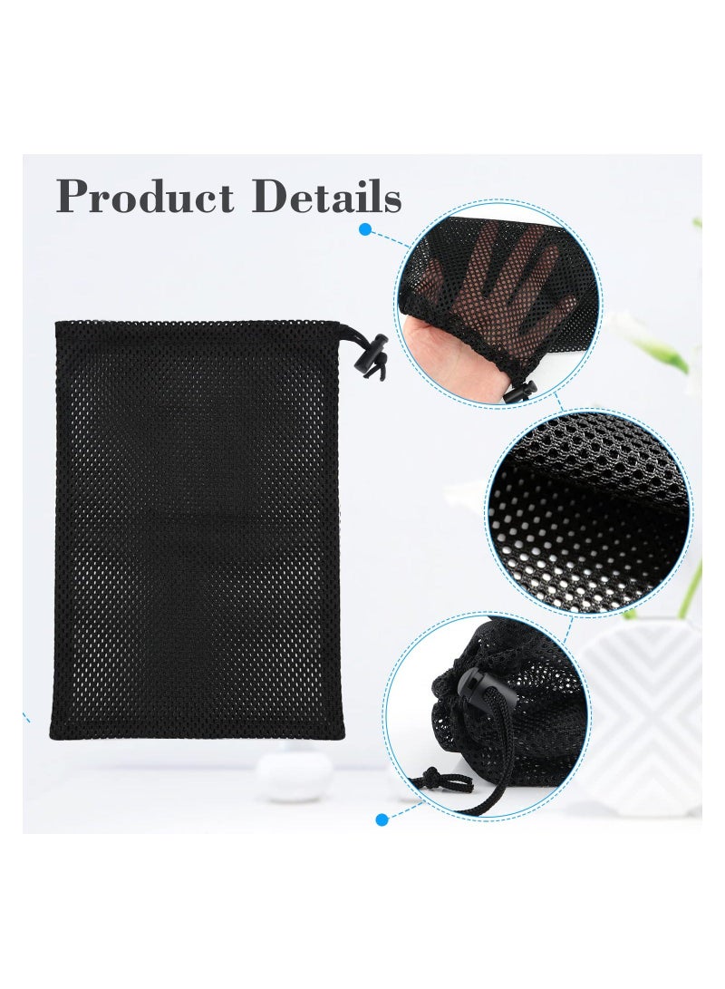 Y&D 10 Pack Mesh Drawstring Bag 12 x 8 inch, Bags Multi Purpose Net with Cord Lock Closure for Home Kitchen Laundry Travel Camping Outdoor Basketball Socce Nylon  - Image 3