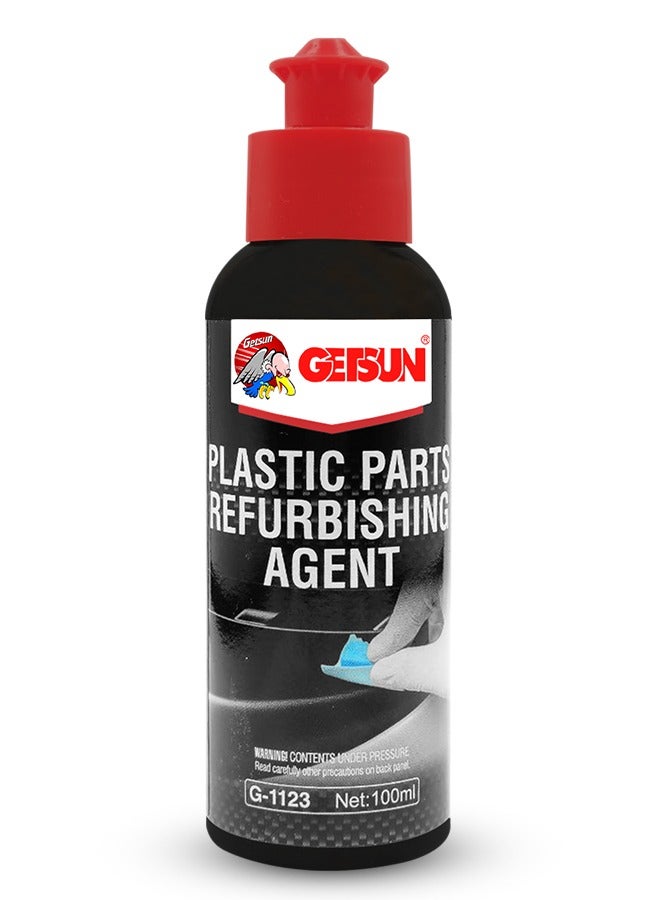 GETSUN Combo - Buy 2PC Plastic Parts Polish Refurbishing Agent for Car Exterior, Restores Faded Plastic Trim, Bumpers, and More - 100ml Bottle, Easy Application for Long-lasting Shine G-1123 - Image 2