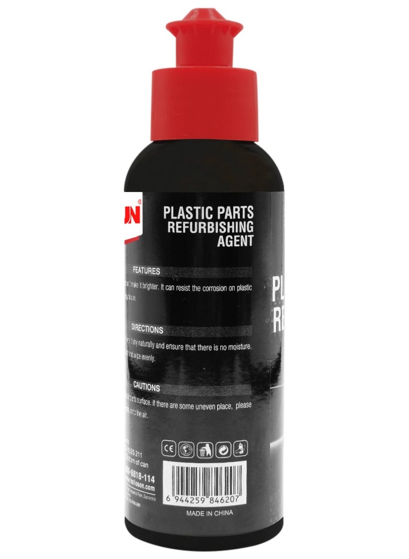 GETSUN Combo - Buy 2PC Plastic Parts Polish Refurbishing Agent for Car Exterior, Restores Faded Plastic Trim, Bumpers, and More - 100ml Bottle, Easy Application for Long-lasting Shine G-1123 - Image 3