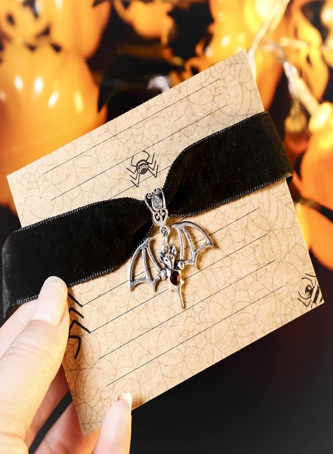 RareLove Halloween Costumes Black Velvet Gothic Collar Choker Retro Spider Necklace Alloy Plated Gothic Accessory for Women - Image 5