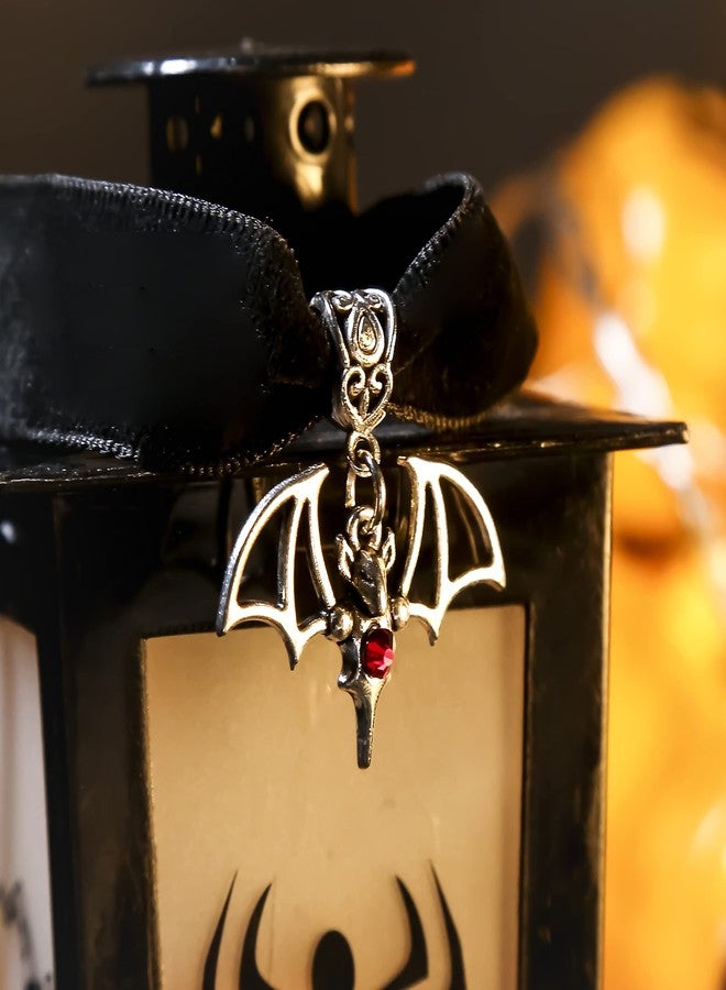 RareLove Halloween Costumes Black Velvet Gothic Collar Choker Retro Spider Necklace Alloy Plated Gothic Accessory for Women - Image 4