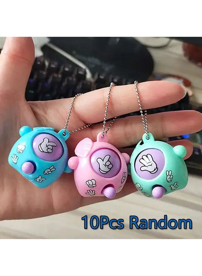 10 قطعة من ألعاب تخمين الأصابع المصغرة بحيوانات، هدايا حفلات للأطفال - Image 1