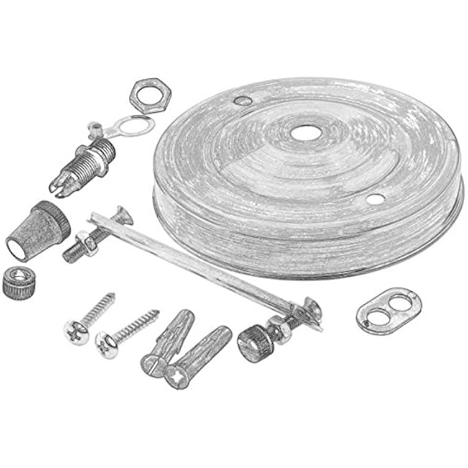 VINTAGE PERIOD STYLED COMPLETE METAL CEILING ROSE WITH METAL CORD GRIP (FULLY EARTHED) IN MATTE BLACK FINISH - Image 2