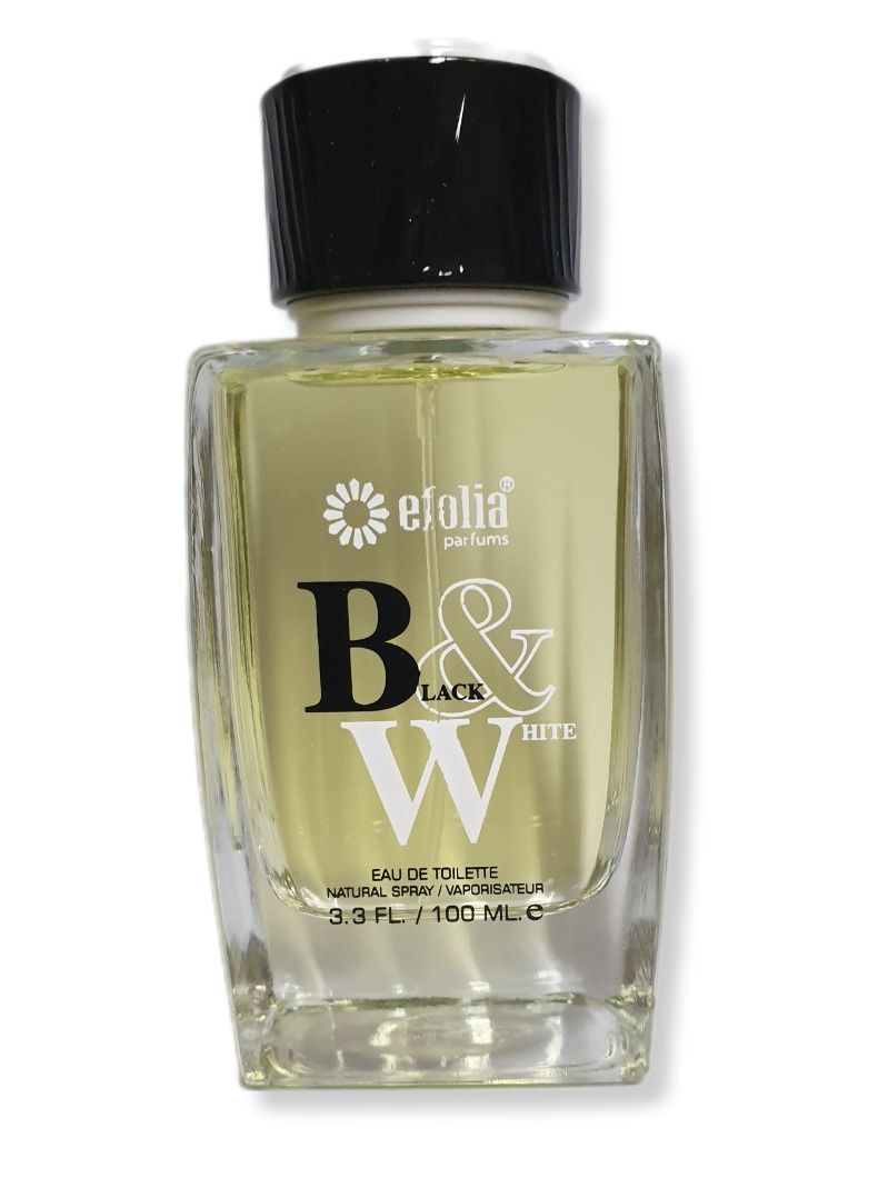 Efolia Black and White by Efolia – Long-Lasting Perfume for Men with Woody & Fresh Notes 100ml - Image 3