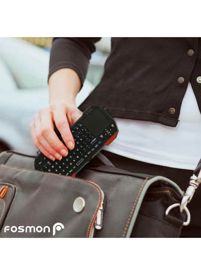 Fosmon Fosmon Mini Bluetooth Keyboard (Qwerty Keypad), Wireless Portable Lightweight With Built-In Touchpad, Compatible With Apple Tv, Ps4, Htpieces/Iptvvr Glasses, Smartphones And More  - Image 4