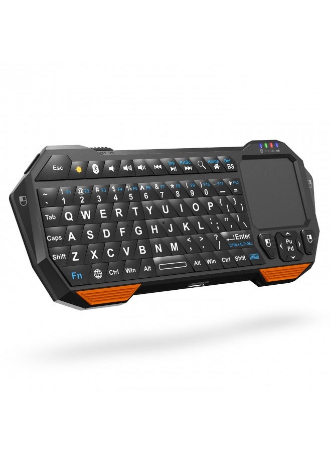 Fosmon Fosmon Mini Bluetooth Keyboard (Qwerty Keypad), Wireless Portable Lightweight With Built-In Touchpad, Compatible With Apple Tv, Ps4, Htpieces/Iptvvr Glasses, Smartphones And More  - Image 5