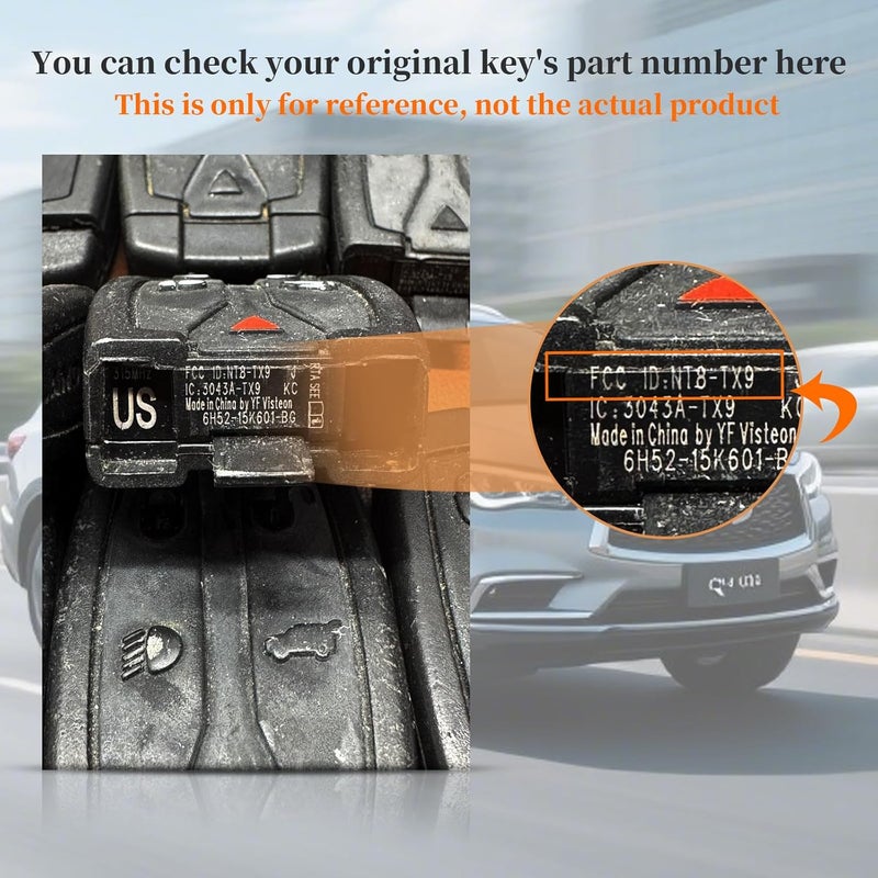 Keyecu 2008 2009 2010 2011 2012 Smart Remote Key Keyless Entry Fob 5 BTN for Land Rover LR2 315MHz FCC ID NT8TX9 - Image 3