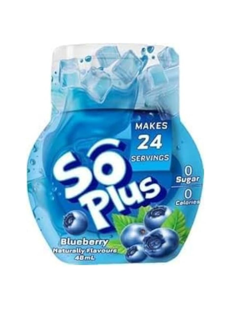 So Plus Liquid Water Enhancer, Blueberry 48ml 