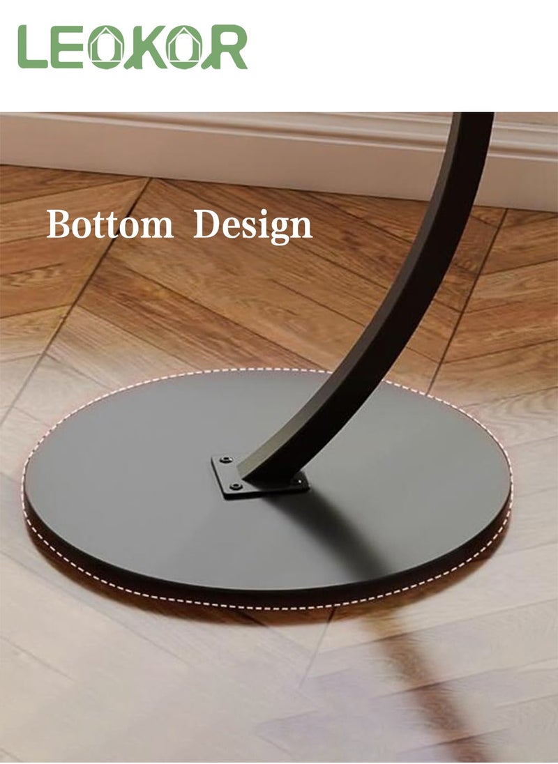 End Table, Round Coffee Table for Sofa and Bed, Side Small Table Desk for Living Room, Bedroom, Office