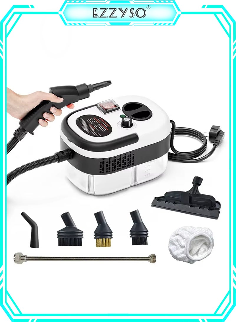 EzzySo 2500 واط جهاز تنظيف بخاري محمول عالي الحرارة لتنظيف مكيف الهواء وشفاط المطبخ وآلة بخار السيارة والأرضيات والمزيد - Image 1