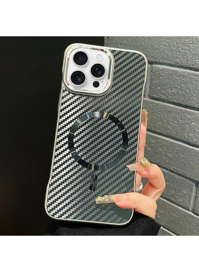 اس-توب جراب هاتف iPhone 12 Pro Max AG مصنوع من ألياف الكربون بدون إطار MagSafe - Image 1