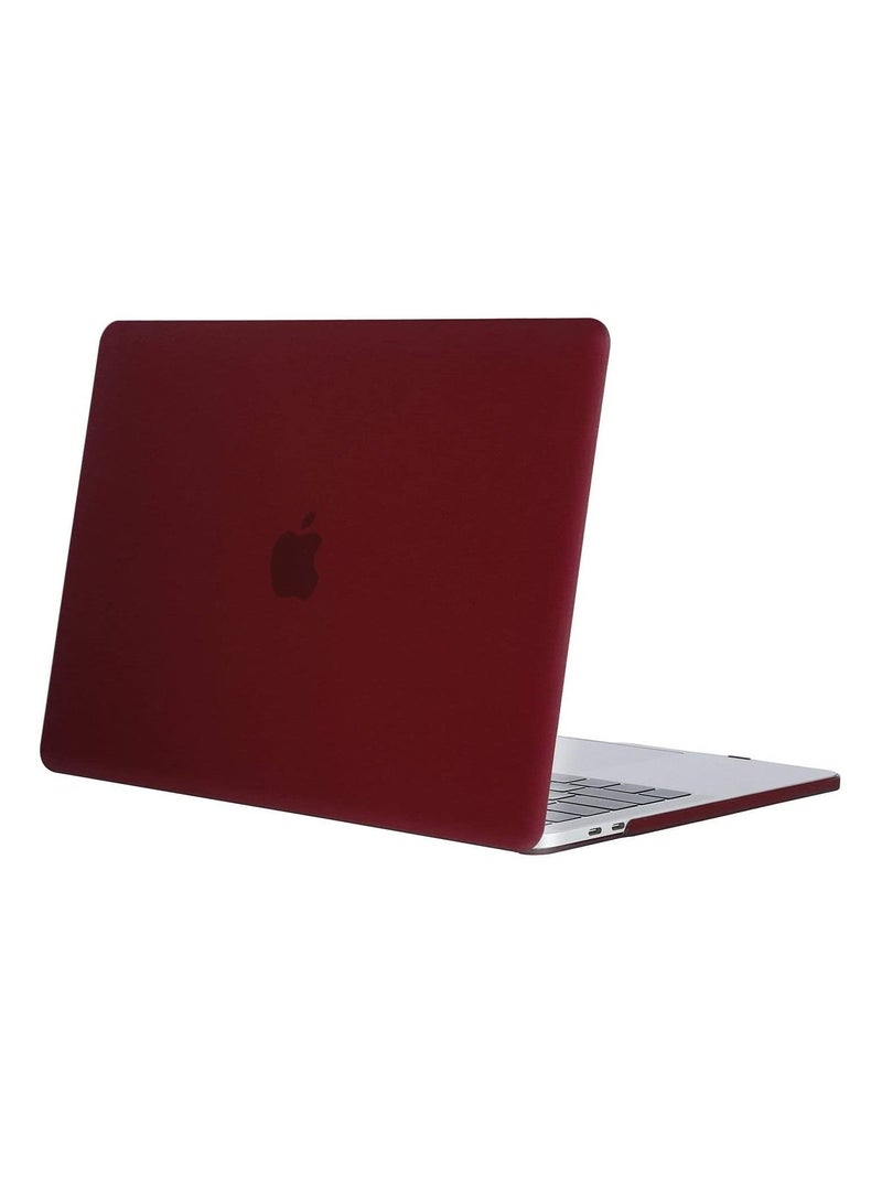 Compatible for MacBook Pro 13-Inch 2016 to 2020 Release A2338 M1 A2289 A2251 A2159 A1989 A1706 A1708 with or Without Touch Bar Hard Shell Case Cover and Screen Protector Wine Red - Image 3