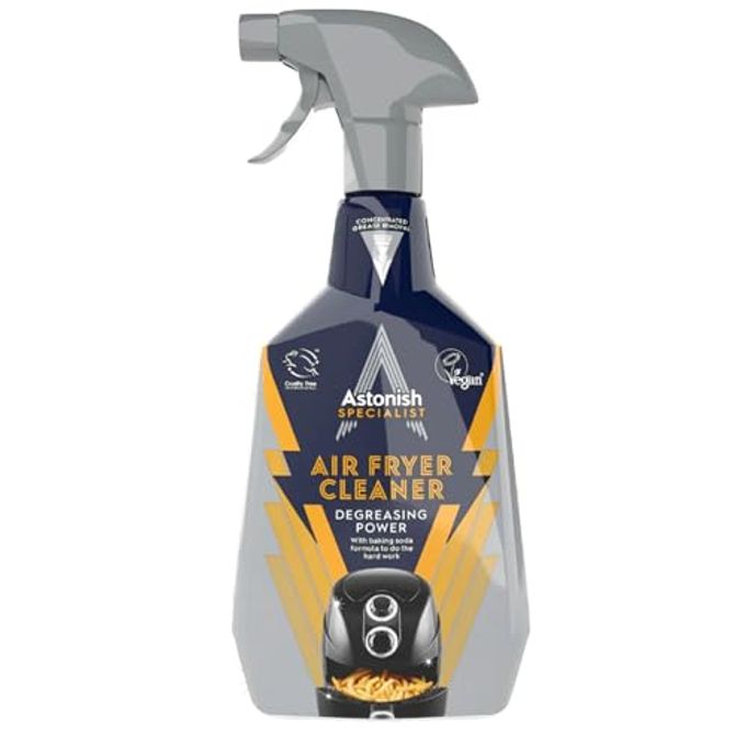 Astonish 750Ml Specialist Air Fryer Cleaner Spray With Baking Soda Non Stick Safe Grease Remover, Food Residue Lifter, Quick Rinse Vegan Cruelty Free Kitchen Appliance Degreaser, No Scrub Formula - Image 5