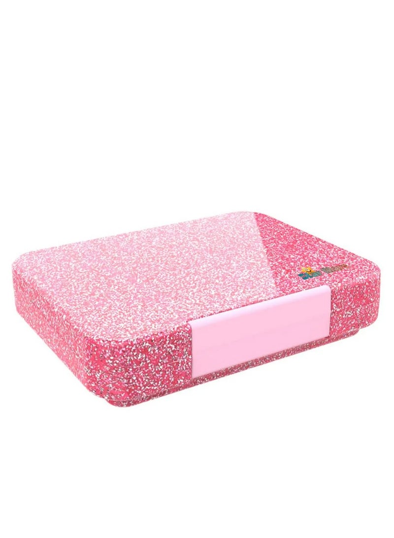 Starmarz Starmarz Bento Glitter Lunch Box (Little Princes ) 4-6 Compartments, 3 pcs sandwitch Cutter ,2 pc's fruit picker , Capacity: 1195ml,Ditachable Tray. - Image 3