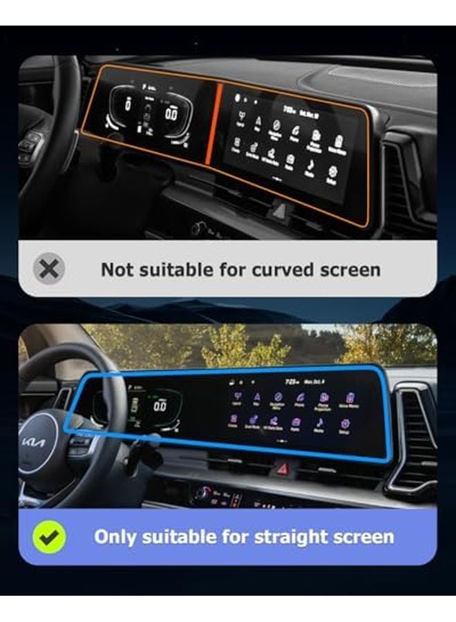 2025 Kia Sportage Accessories 2023 2024 2025 Nano Touch Screen Protector 12.3 Inch Navigation Display 2PCS - Image 4
