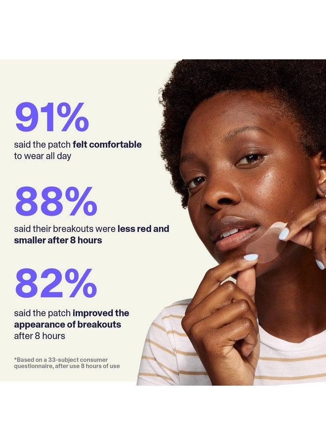 Curology Emergency Spot Patch Clusters for Breakouts, Fast Acting Large Hydrocolloid Pimple Patches for Face, Oil Absorbing, 14 Count - Image 2