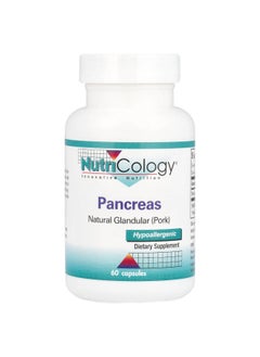 Nutricology Nutricology, Pancreas, Natural Glandular (Pork), 425 mg , 60 Capsules  - Image 1