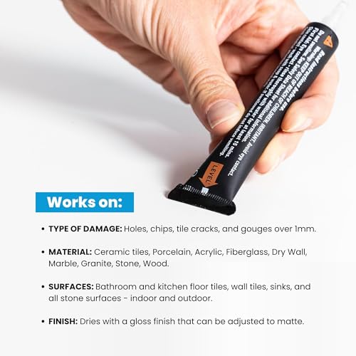 MagicEzy Stone Repair Ezy: (Clear) Repair Chipped and Cracked Countertops | Glossy, Transparent Finish | Marble, Quartz, Corian, Granite, Travertine - Image 2