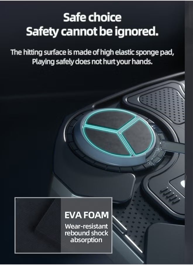 JAJEEK "Music Boxing Machine for Adults & Kids – Wall Mount Smart Agility Training, Electronic Punching Target with Sound, Workout Boxing Pads, Fun Target Punch Equipment" - Image 4