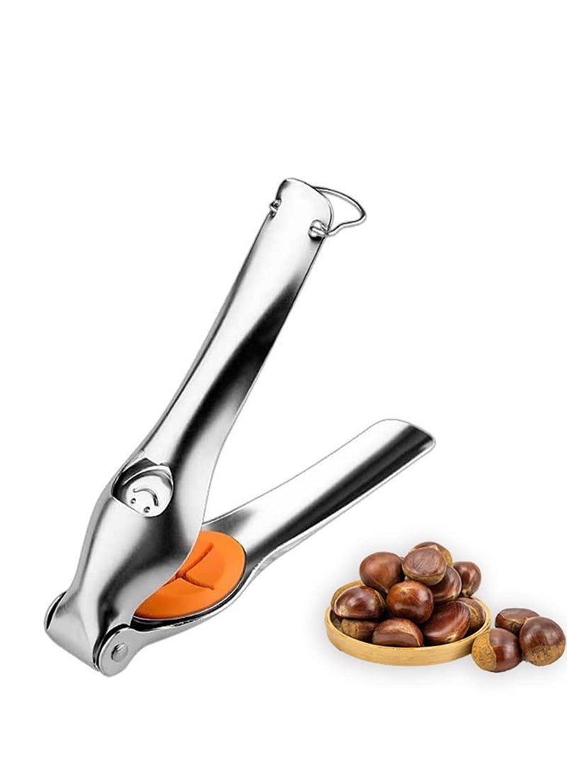 SOLARAE Nutcracker Chestnut Clip, Chestnut Cracker Tool, New Design Chestnut Quick Opener, Chestnut Peeler, Multifunctional Walnut Nut Cracker with Bottle Opener - Image 3