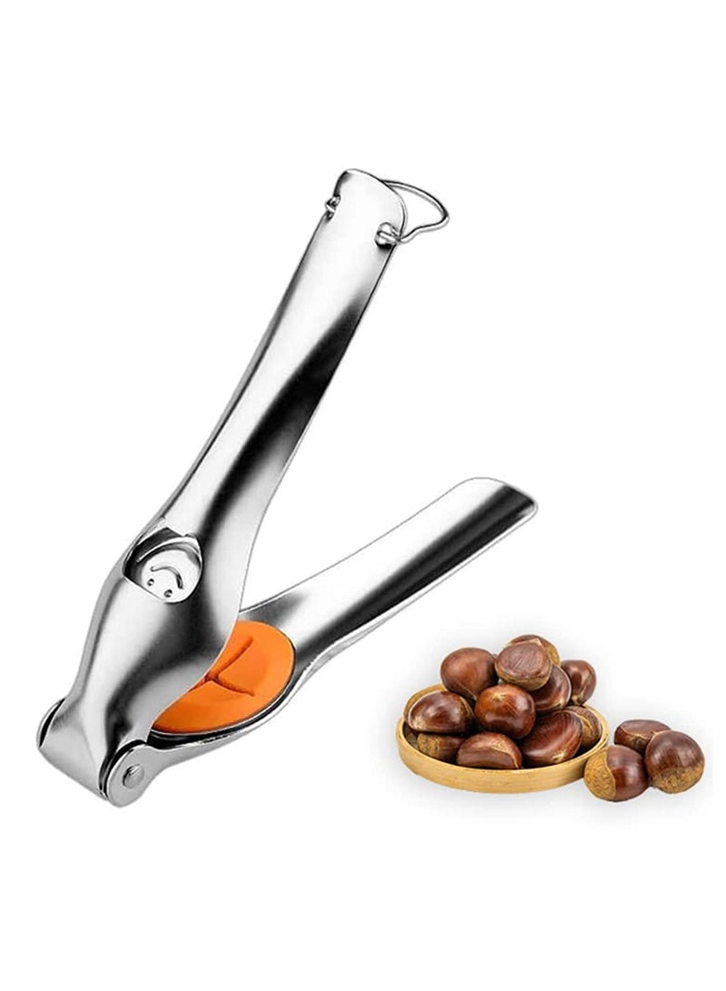 SOLARAE Nutcracker Chestnut Clip, Chestnut Cracker Tool, New Design Chestnut Quick Opener, Chestnut Peeler, Multifunctional Walnut Nut Cracker with Bottle Opener - Image 1