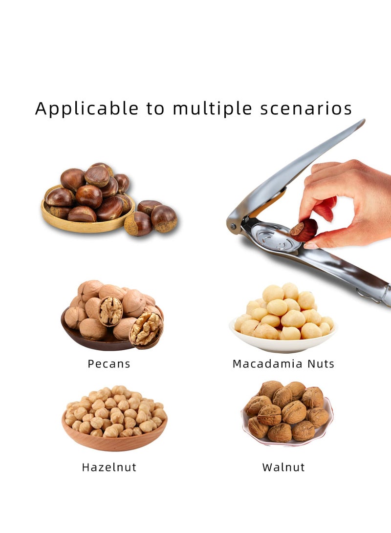 SOLARAE Nutcracker Chestnut Clip, Chestnut Cracker Tool, New Design Chestnut Quick Opener, Chestnut Peeler, Multifunctional Walnut Nut Cracker with Bottle Opener - Image 5