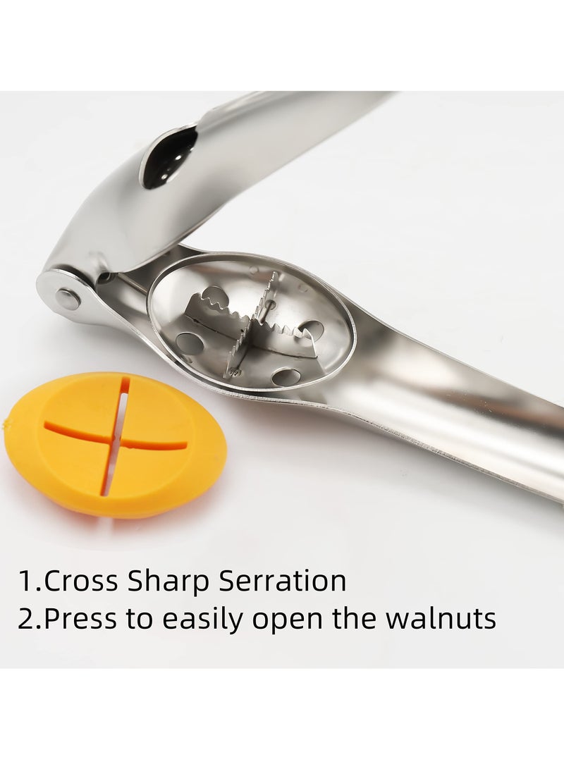 SOLARAE Nutcracker Chestnut Clip, Chestnut Cracker Tool, New Design Chestnut Quick Opener, Chestnut Peeler, Multifunctional Walnut Nut Cracker with Bottle Opener - Image 4