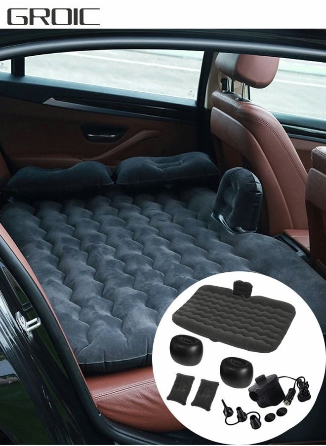 GROIC - Inflatable Car Mattress,Car Air Mattress Back Seat Inflatable Car Bed Camping Mattress with Pillows Air-Pump for Car, SUV, Truck Travel, Hiking - Image 1