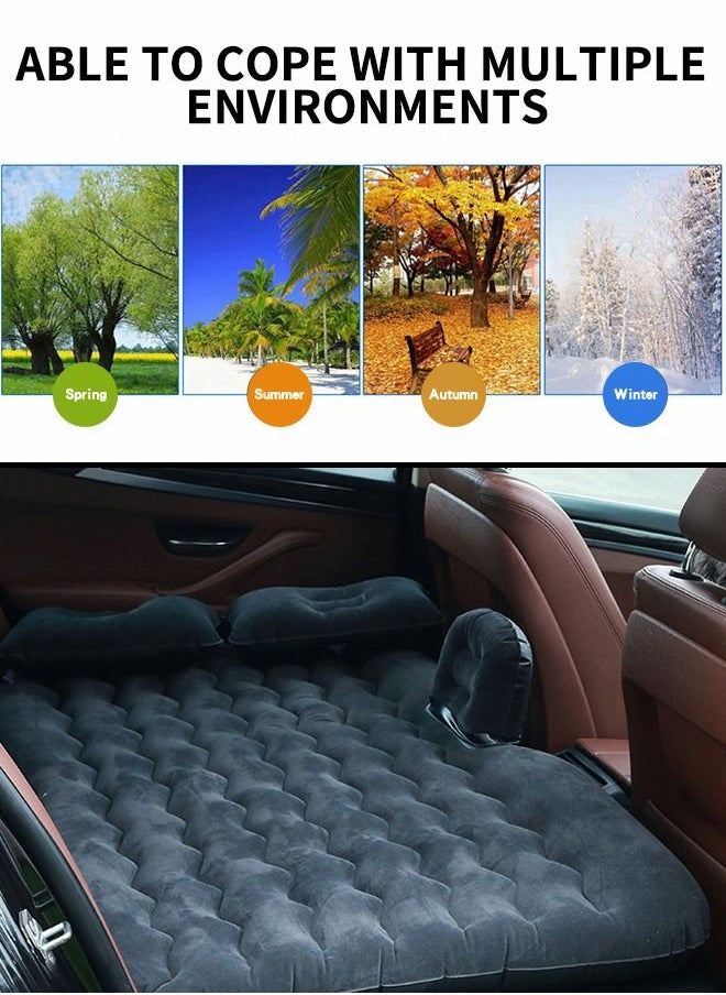 GROIC - Inflatable Car Mattress,Car Air Mattress Back Seat Inflatable Car Bed Camping Mattress with Pillows Air-Pump for Car, SUV, Truck Travel, Hiking - Image 1