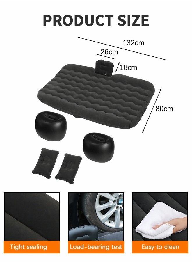 GROIC - Inflatable Car Mattress,Car Air Mattress Back Seat Inflatable Car Bed Camping Mattress with Pillows Air-Pump for Car, SUV, Truck Travel, Hiking - Image 1