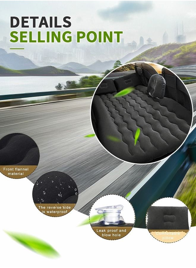 GROIC - Inflatable Car Mattress,Car Air Mattress Back Seat Inflatable Car Bed Camping Mattress with Pillows Air-Pump for Car, SUV, Truck Travel, Hiking - Image 1