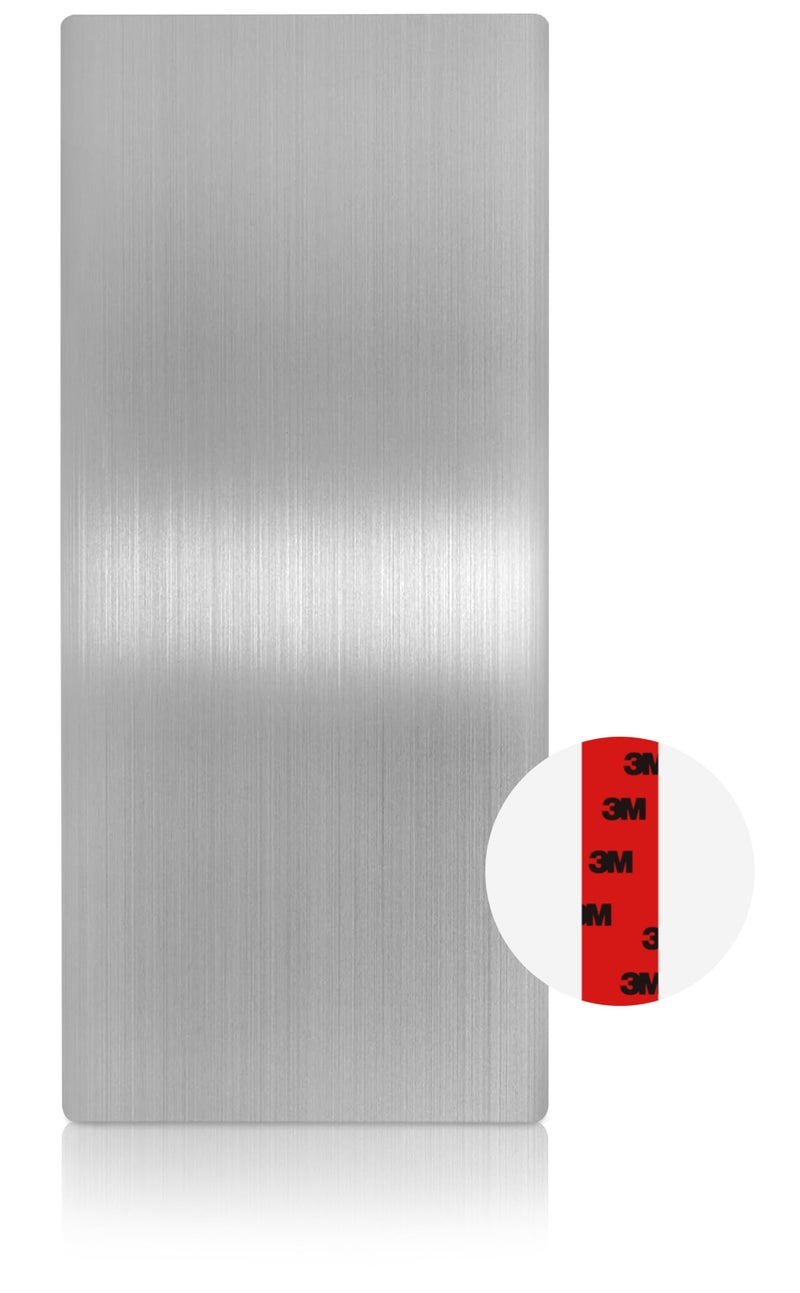 Alpine Stainless Steel Backsplash Hand Dryer Wall Guard Sheet Protector for Bathroom Kitchen Office with Heavy Duty 3M Adhesive Easy to Clean Heat Water Resistant 318 x 158