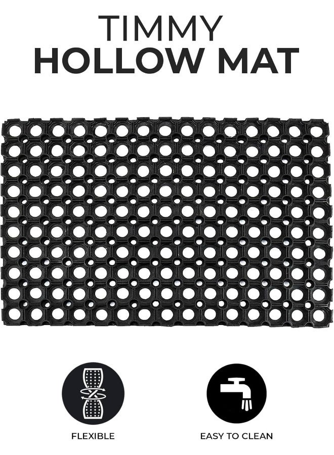 Timmy Heavy Duty Rubber Mat – Black | Anti-Slip Floor Mat | Durable & Weather-Resistant | Indoor/Outdoor Use - Image 3