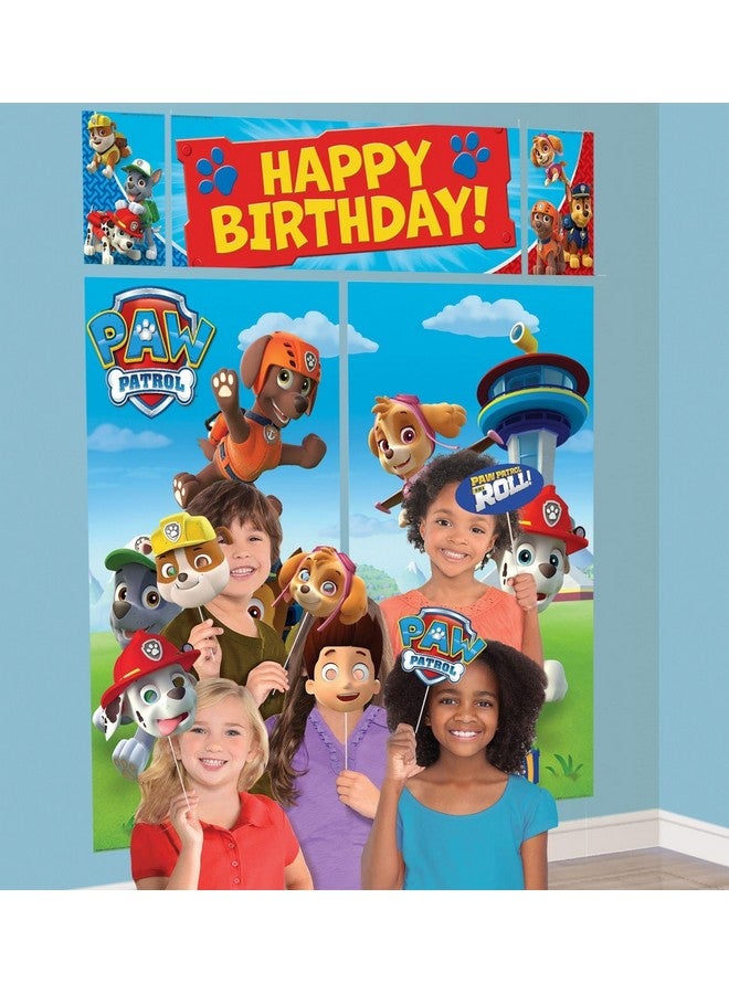 Amscan Multicolor Paw Patrol Scene Setters with Plastic Props in Various Size - Pack of 17 - Perfect for Kids Parties & Events - Image 4