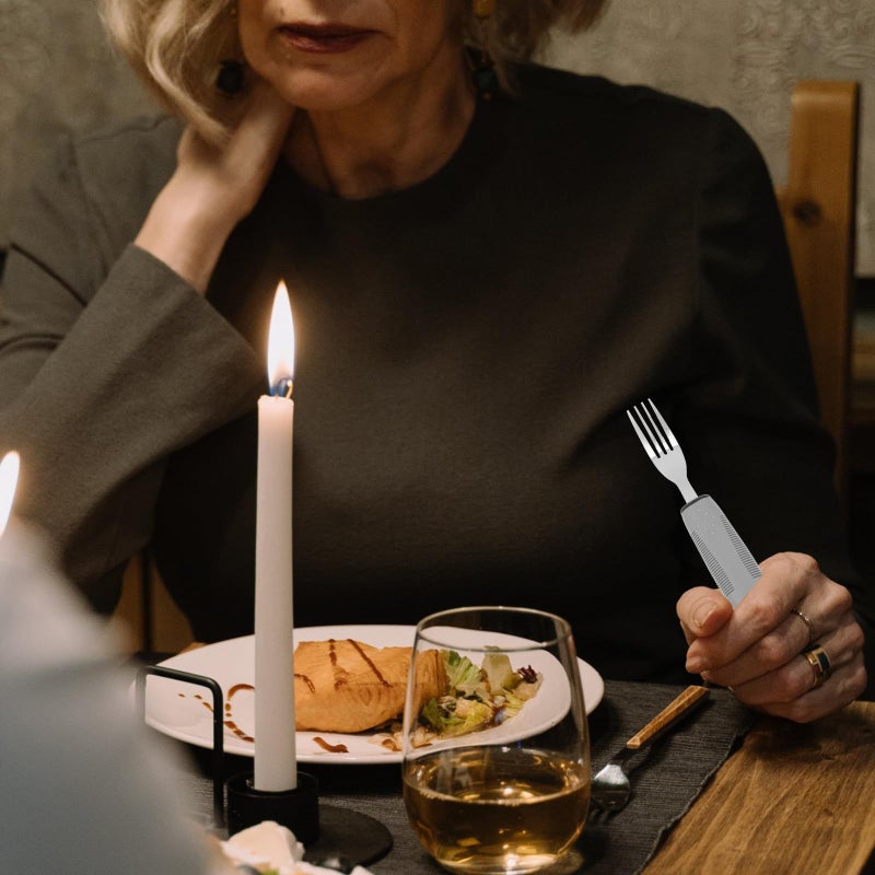 Lightweight Adaptive Utensils For Arthritis Seniors With Non Slip TPR Handles - Image 5