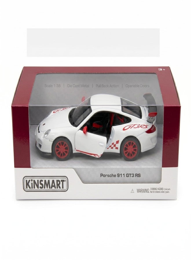 Wizplex Kinsmart Porsche 911 GT3 RS 1:36 Scale Officially Licensed Die-Cast Metal Car Model — Pull-Back Action Openable Doors Race Car Collectible Toy for Kids - Image 3