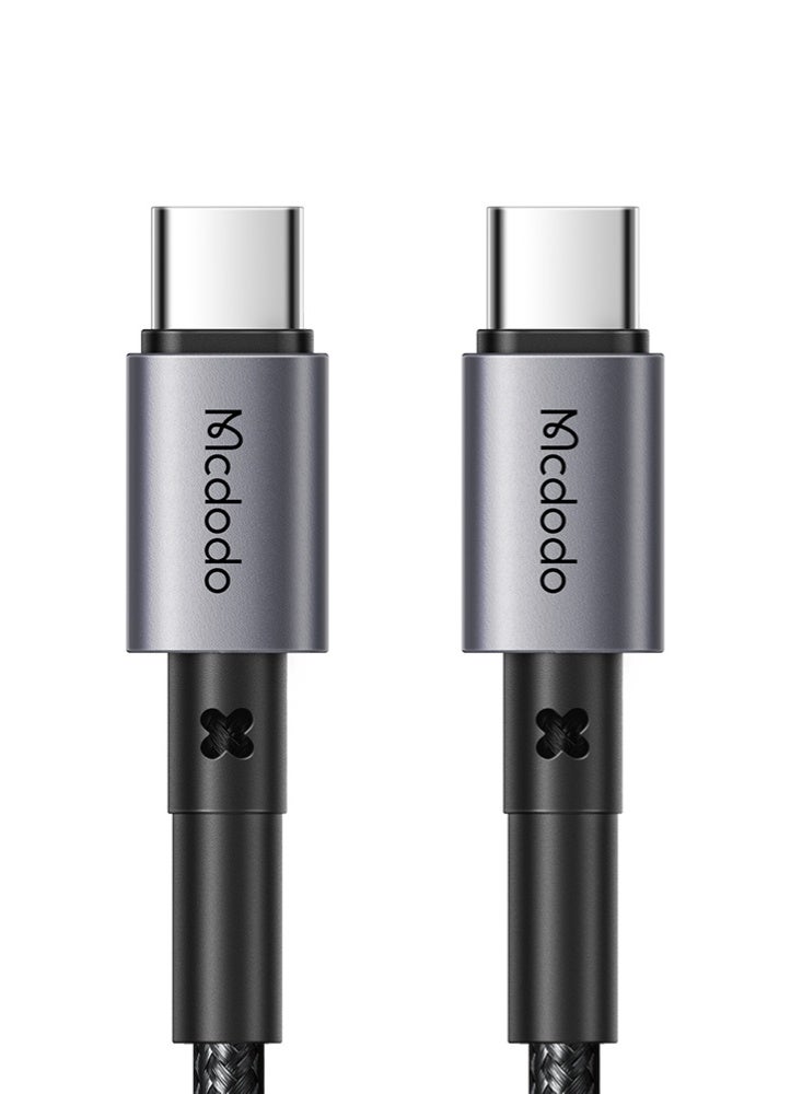 Mcdodo CA-3131 USB-C to USB-C Cable 65W Fast Charging Data Cable 1.5m Black Type-C Charging & Sync Cable - Image 1